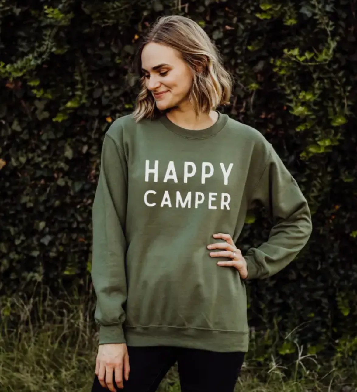 MISFIT ITEM - The Happy Camper Sweatshirt - PLUS // Size 3XL