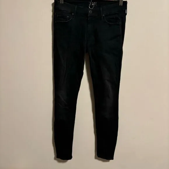 Mother The Looker Jeans In 9 Lives Black- Size 27