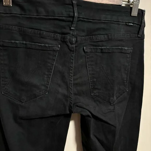 Mother The Looker Jeans In 9 Lives Black- Size 27