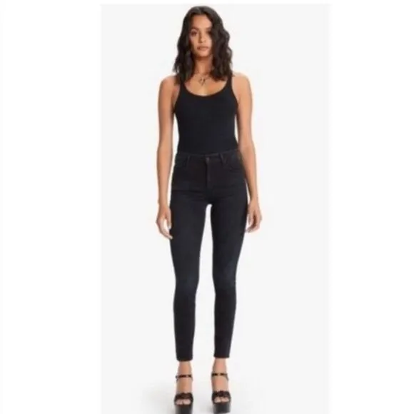 Mother The Looker Jeans In 9 Lives Black- Size 27