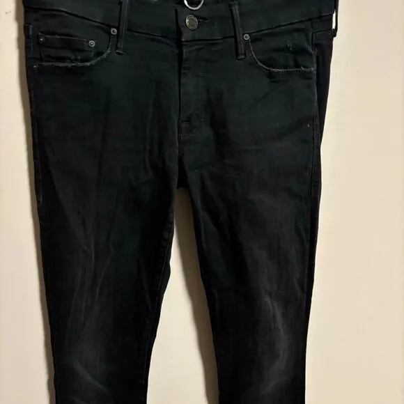 Mother The Looker Jeans In 9 Lives Black- Size 27