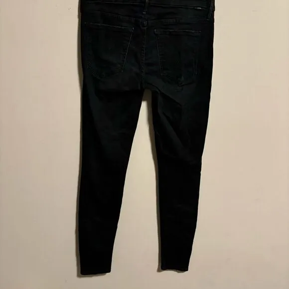 Mother The Looker Jeans In 9 Lives Black- Size 27
