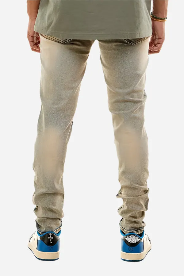 Multipannelled Jeans - Ripped Skinny Fit