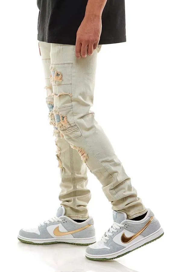 Multipannelled Jeans - Ripped Skinny Fit