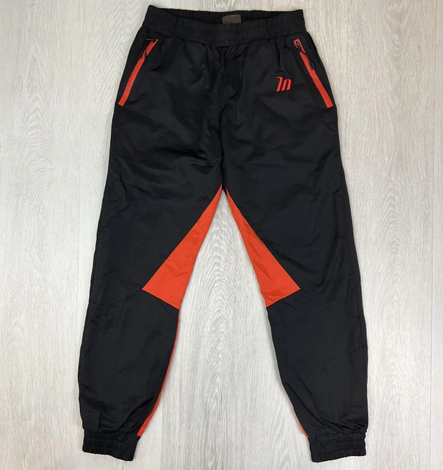 Muscle Nation Womens Black Orange Jogger Track Pants Trackies Size Small