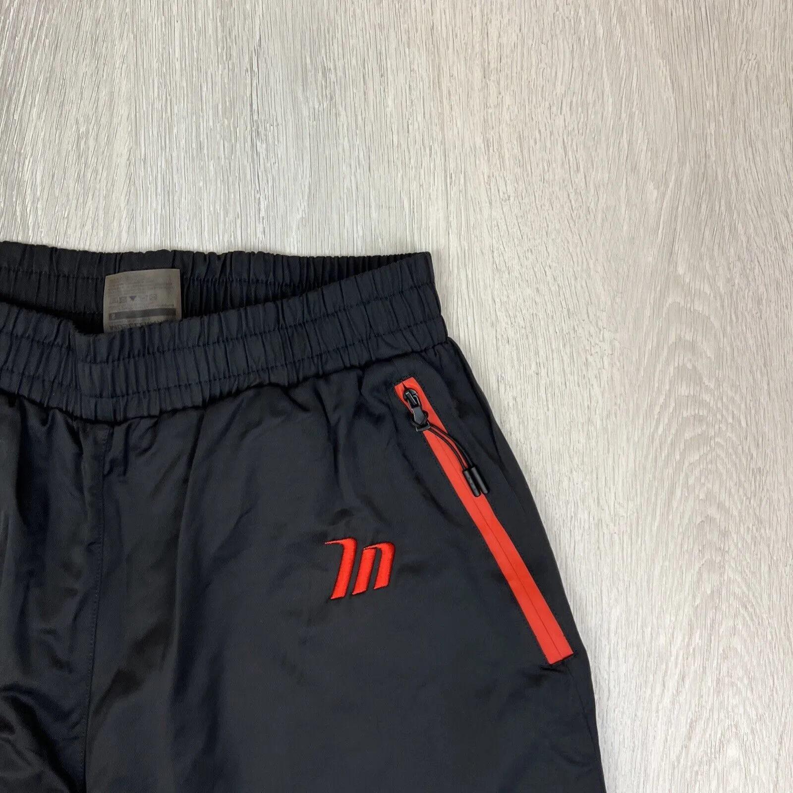 Muscle Nation Womens Black Orange Jogger Track Pants Trackies Size Small