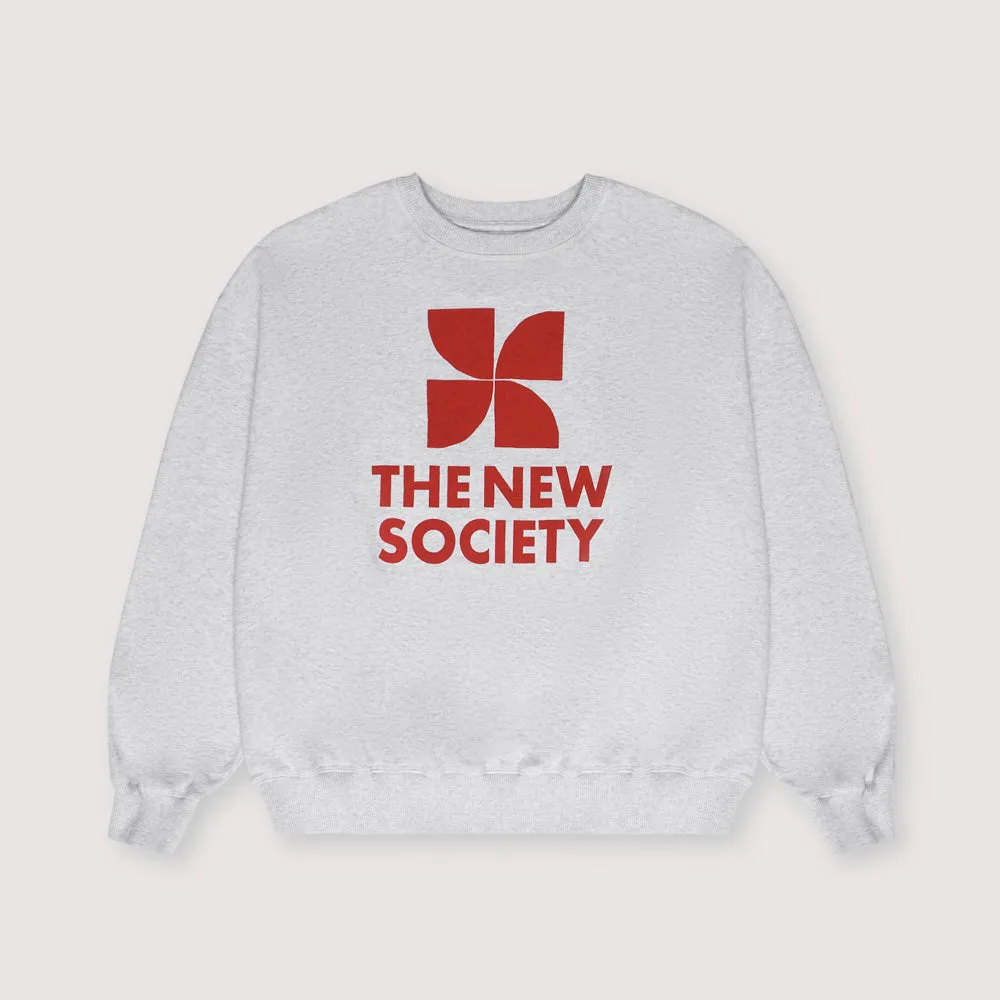 Mykonos Woman Sweatshirt | Grey Melange