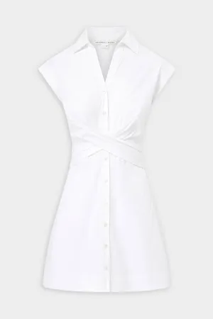 Nagano Shirt Dress in White