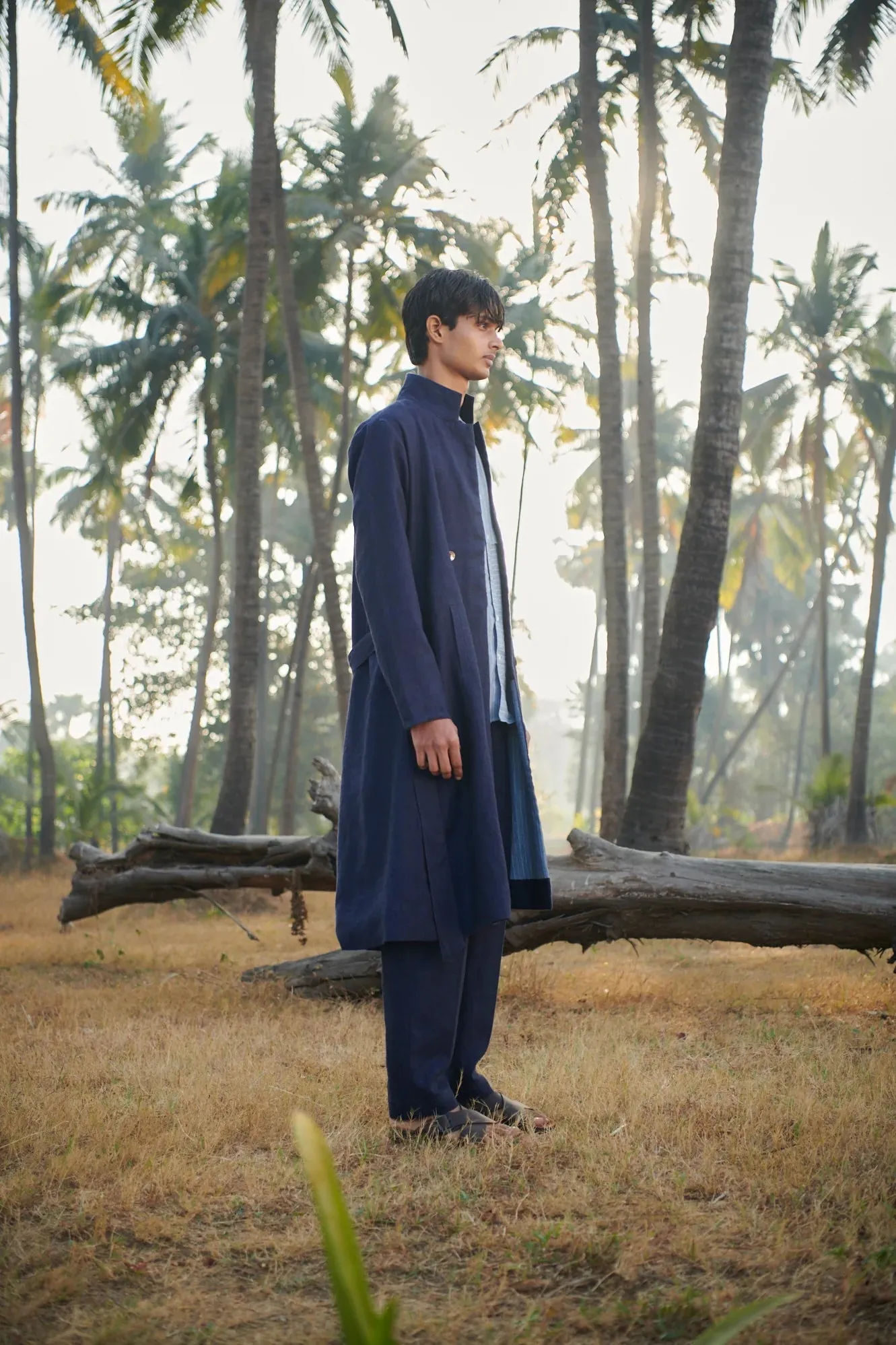 Neel Linen Men's Summer Trench
