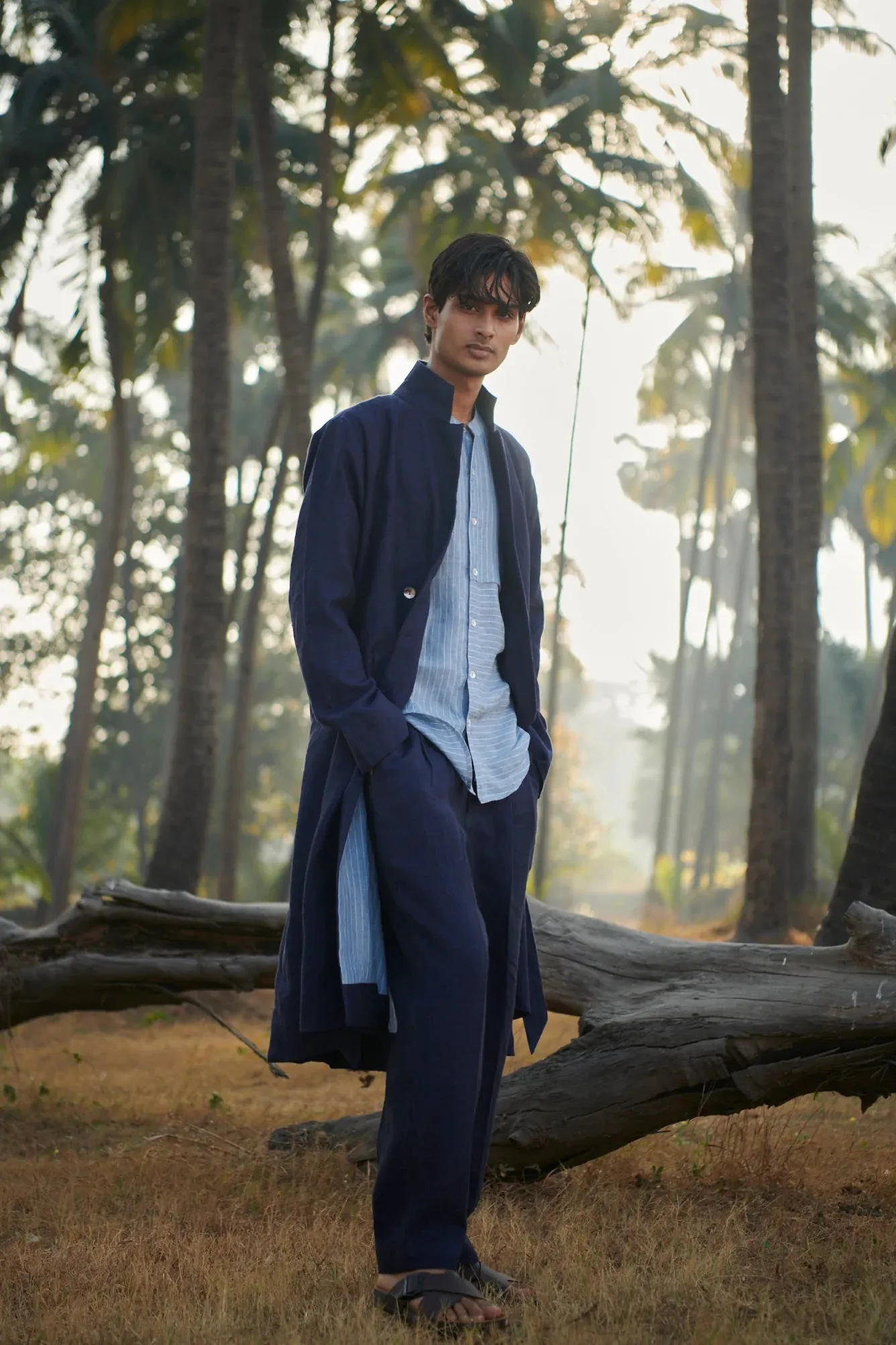 Neel Linen Men's Summer Trench
