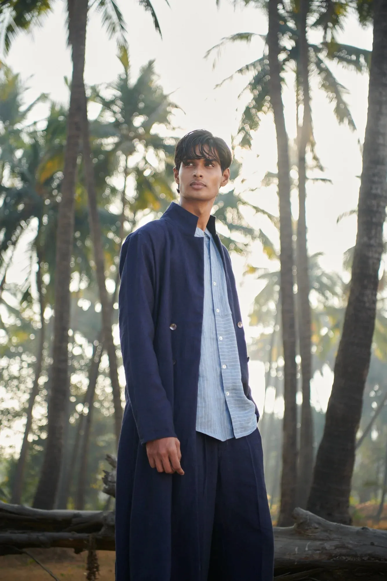 Neel Linen Men's Summer Trench