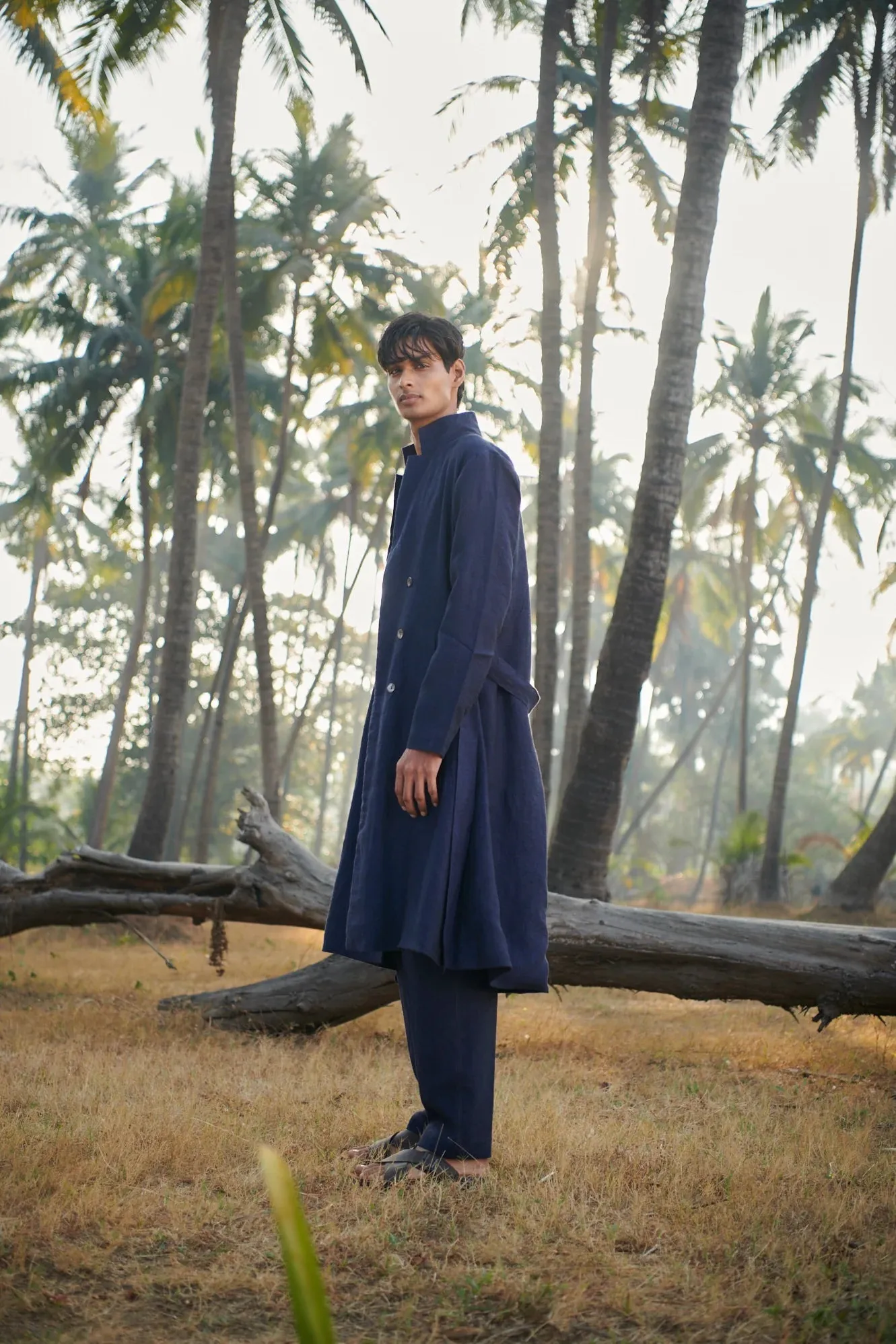 Neel Linen Men's Summer Trench