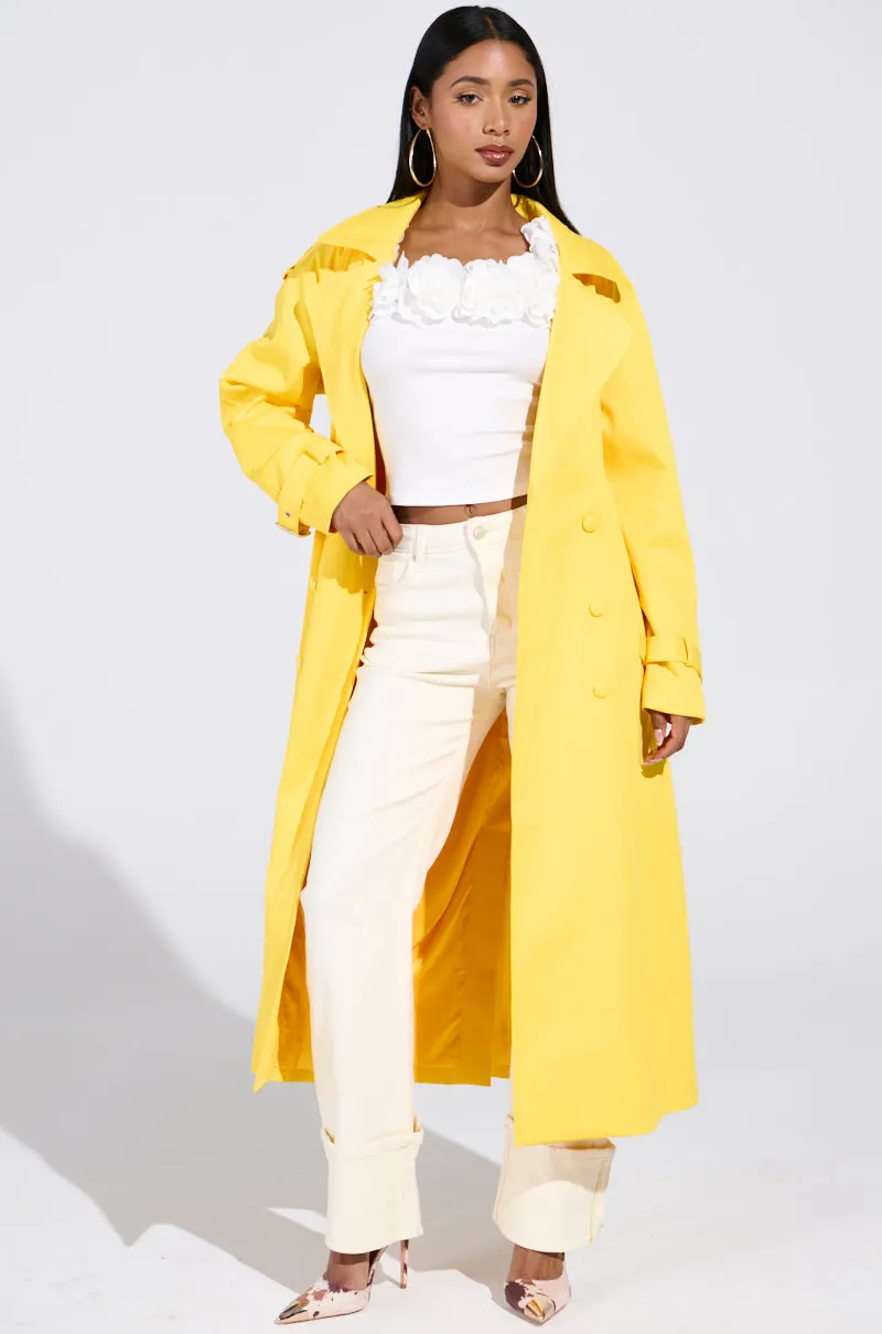 NEW YORK MINUTE TRENCH IN YELLOW