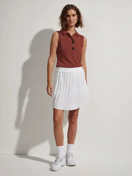 Newman High Rise Skort - White
