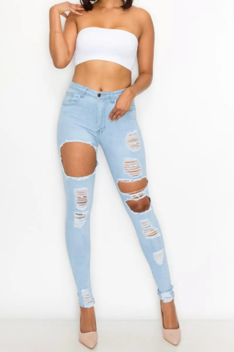 NO FILTER DISTRESSED | JEANS