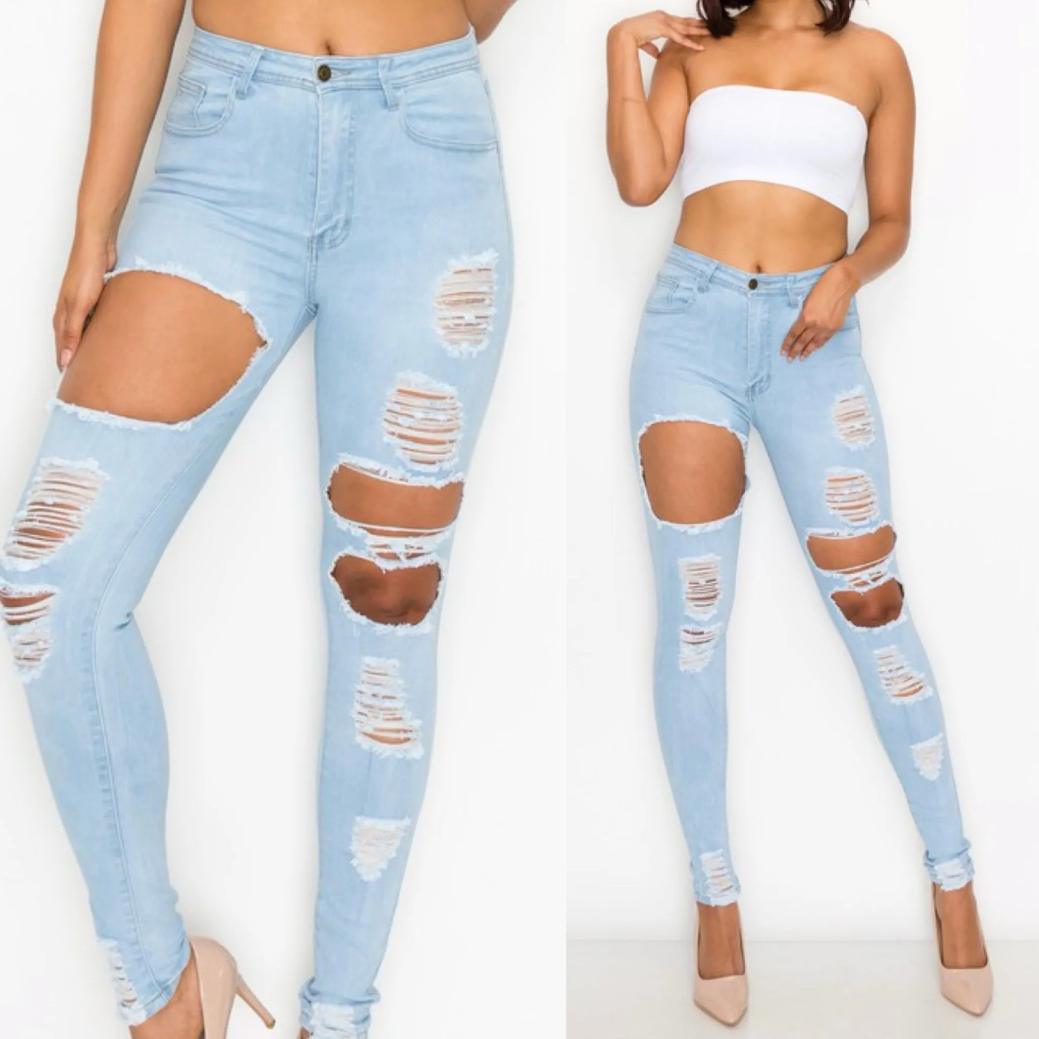 NO FILTER DISTRESSED | JEANS