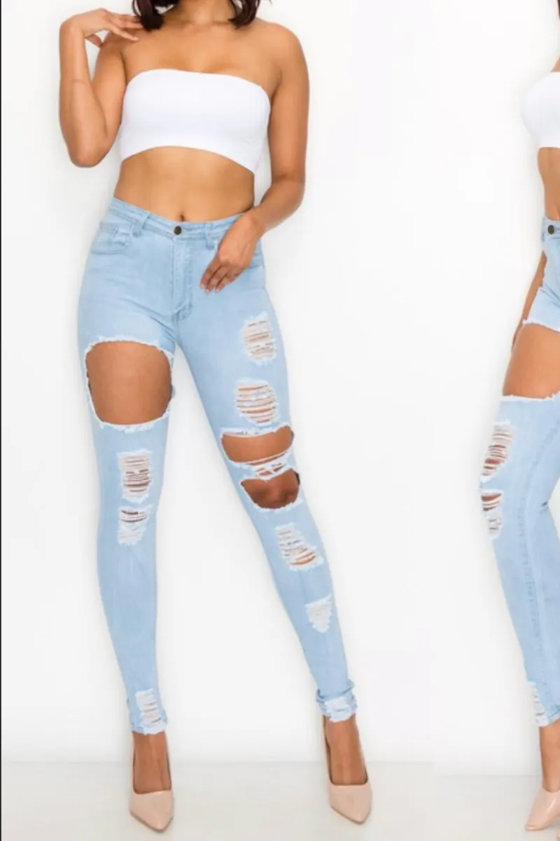 NO FILTER DISTRESSED | JEANS