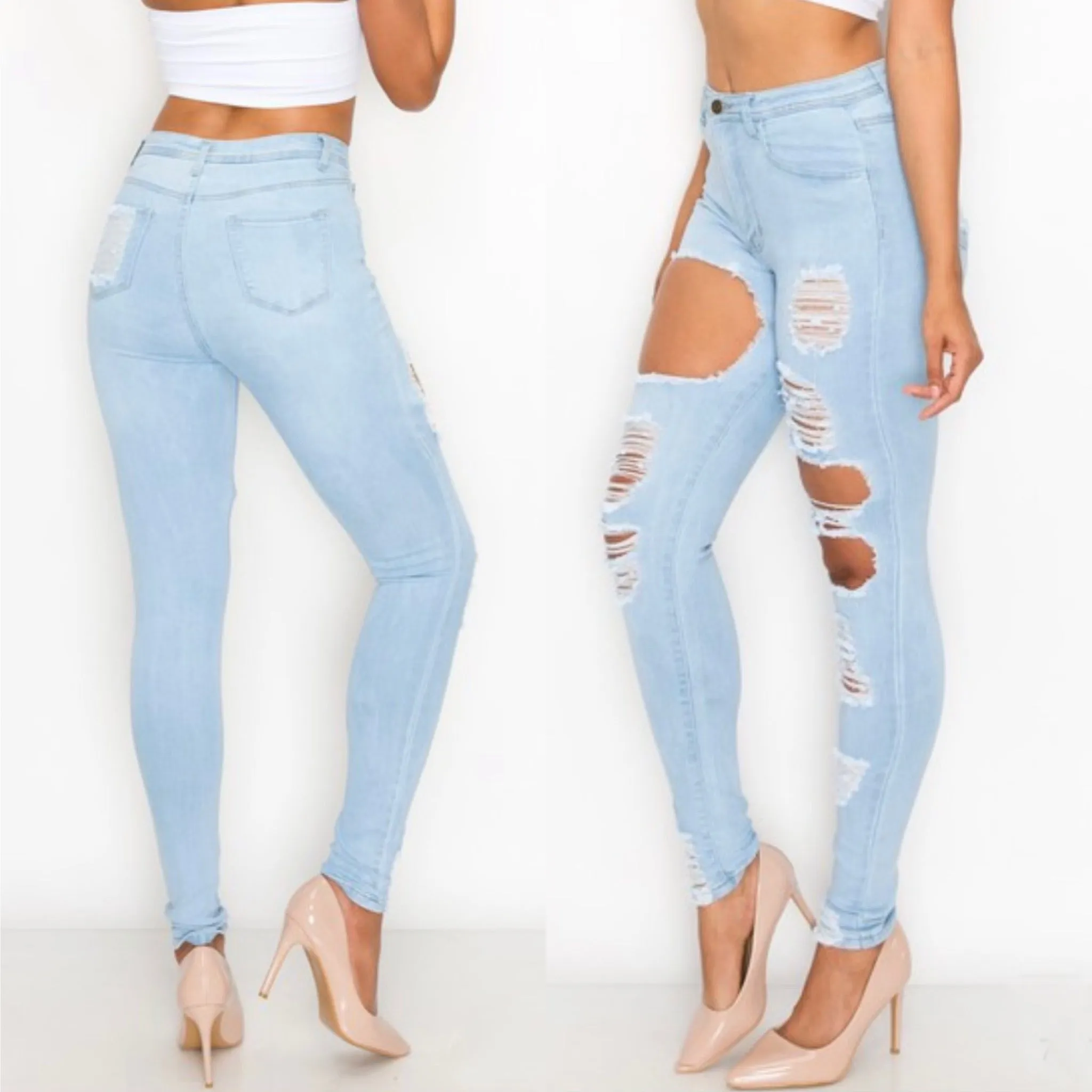 NO FILTER DISTRESSED | JEANS
