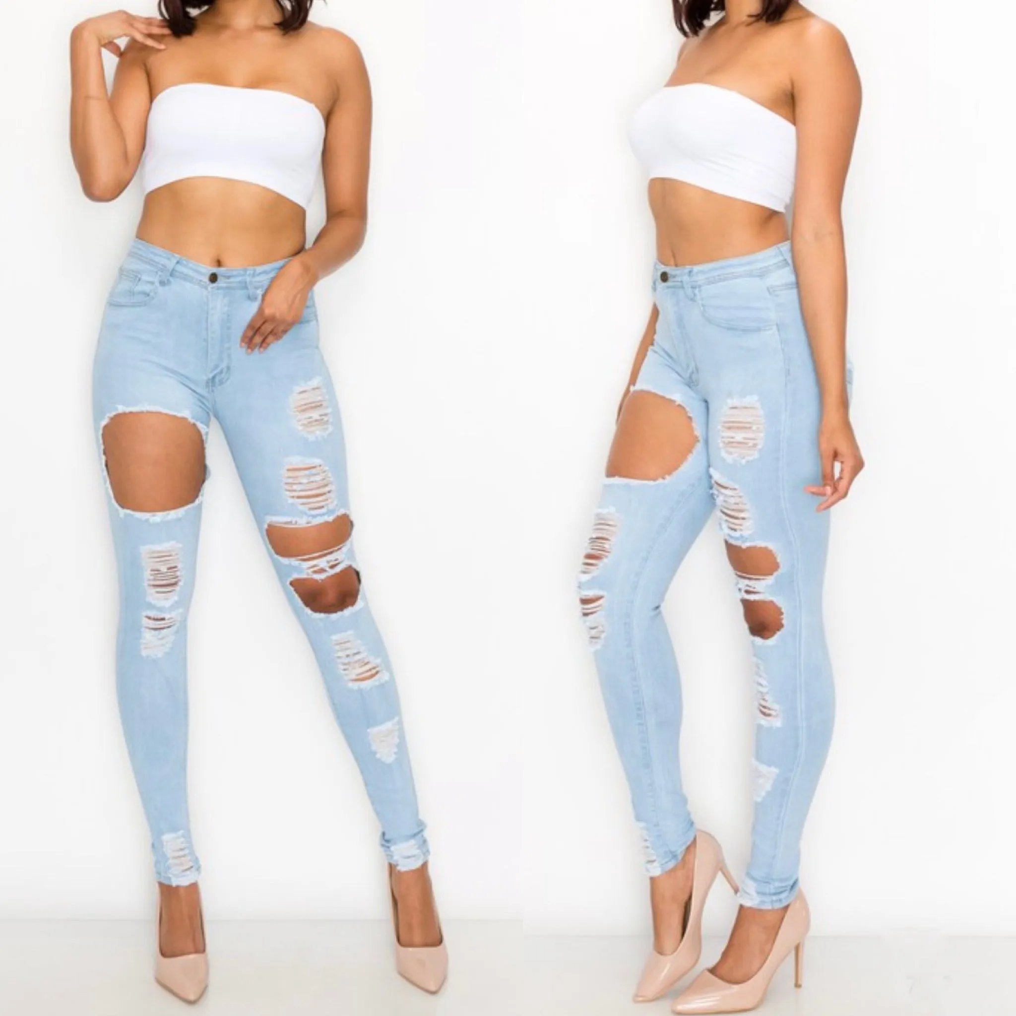 NO FILTER DISTRESSED | JEANS