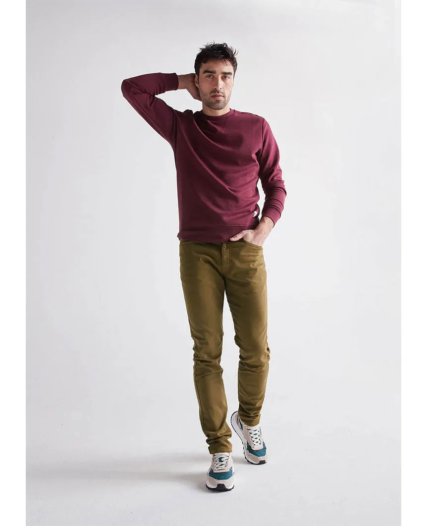 No Sweat Pant Slim Tobacco