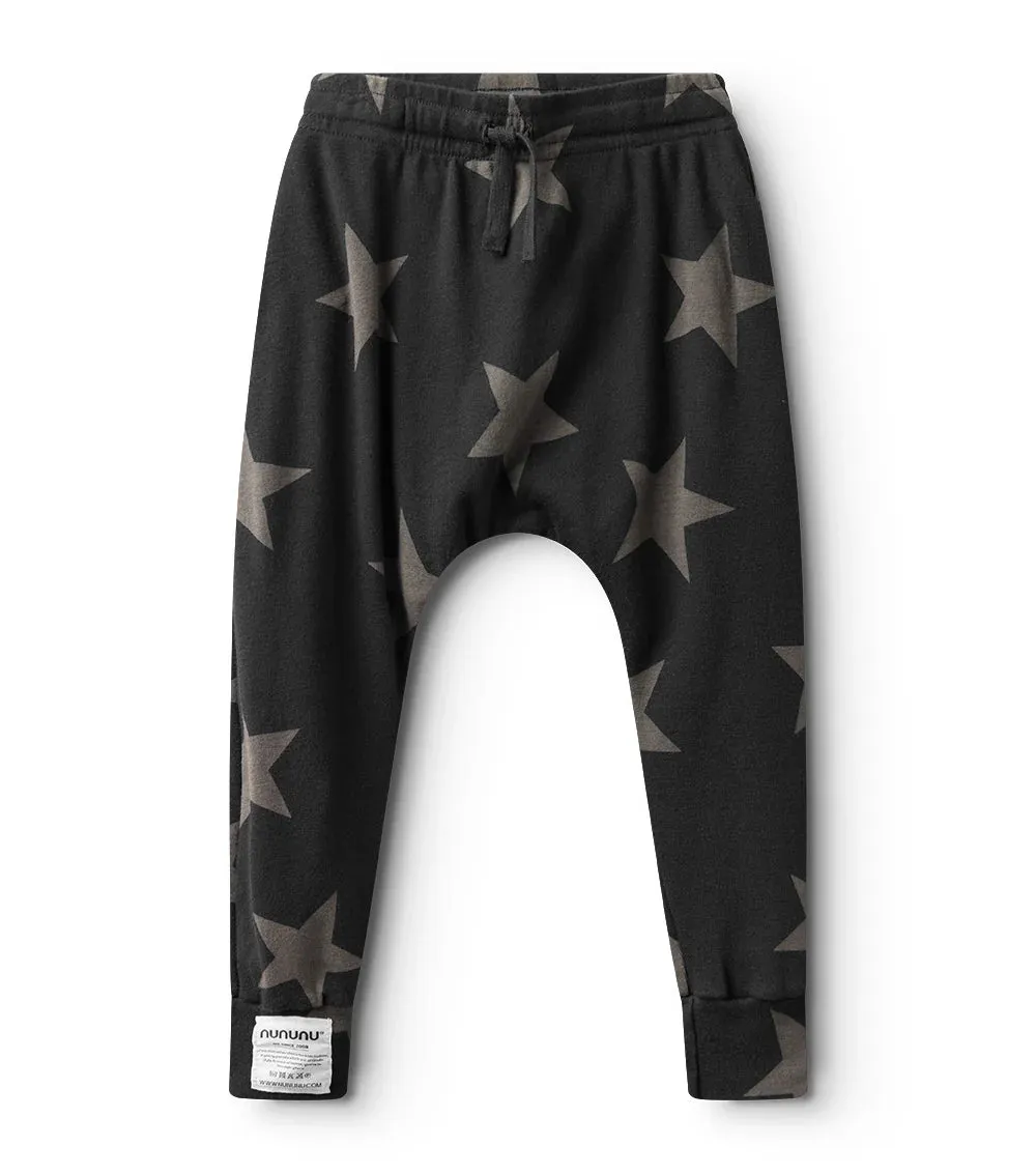 nununu- Light Star Baggy Pants (black/grey)