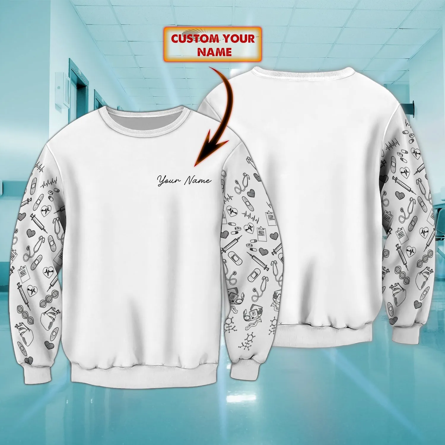 Nurse - Personalized Name Sweatshirt