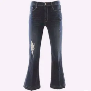 NWT $239 FRAME DENIM Le Crop Flare Jeans Raw Released Hem Palmetto Distressed