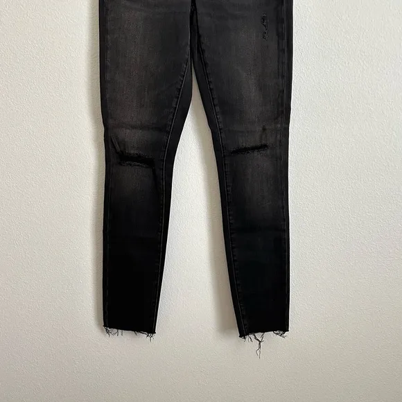 NWT Blank NYC Black Mid-Rise Skinny Cotton Blend Denim Jeans Size 25