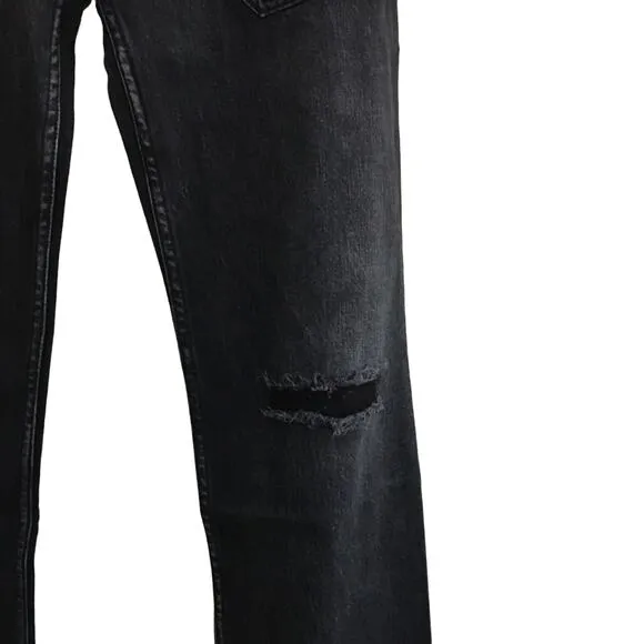 NWT Free People x Sandrine Rose Women's Wide Leg Distressed Cargo Pocket Jeans