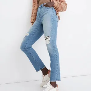 NWT Madewell Perfect Vintage Jean (Curvy) in Denman Wash: Ripped Edition 26P