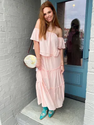 OFF SHOULDER TOP AND SHIRT SET