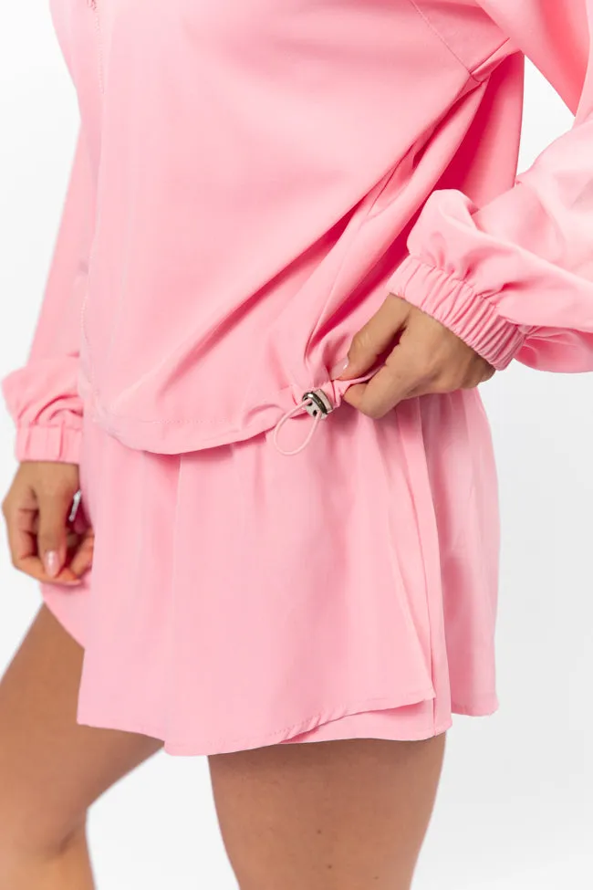 On The Daily Light Pink Full-Zip Windbreaker FINAL SALE