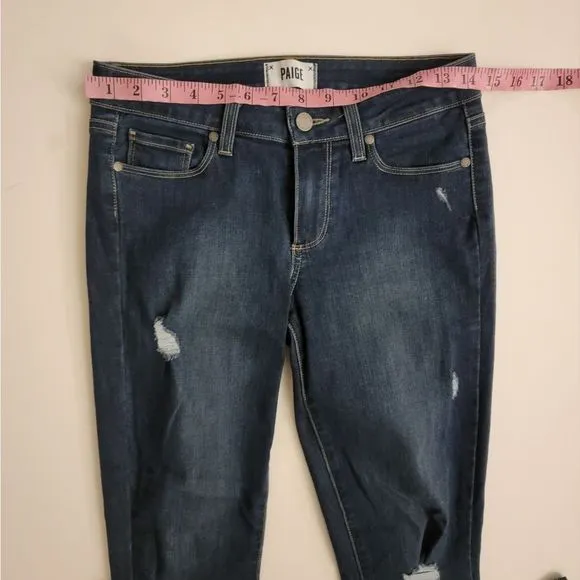 Paige 'Verdugo Ankle' Distressed Jeans