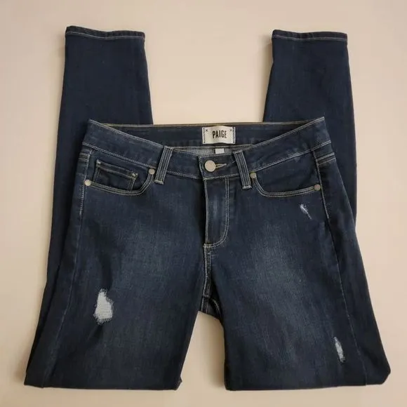 Paige 'Verdugo Ankle' Distressed Jeans