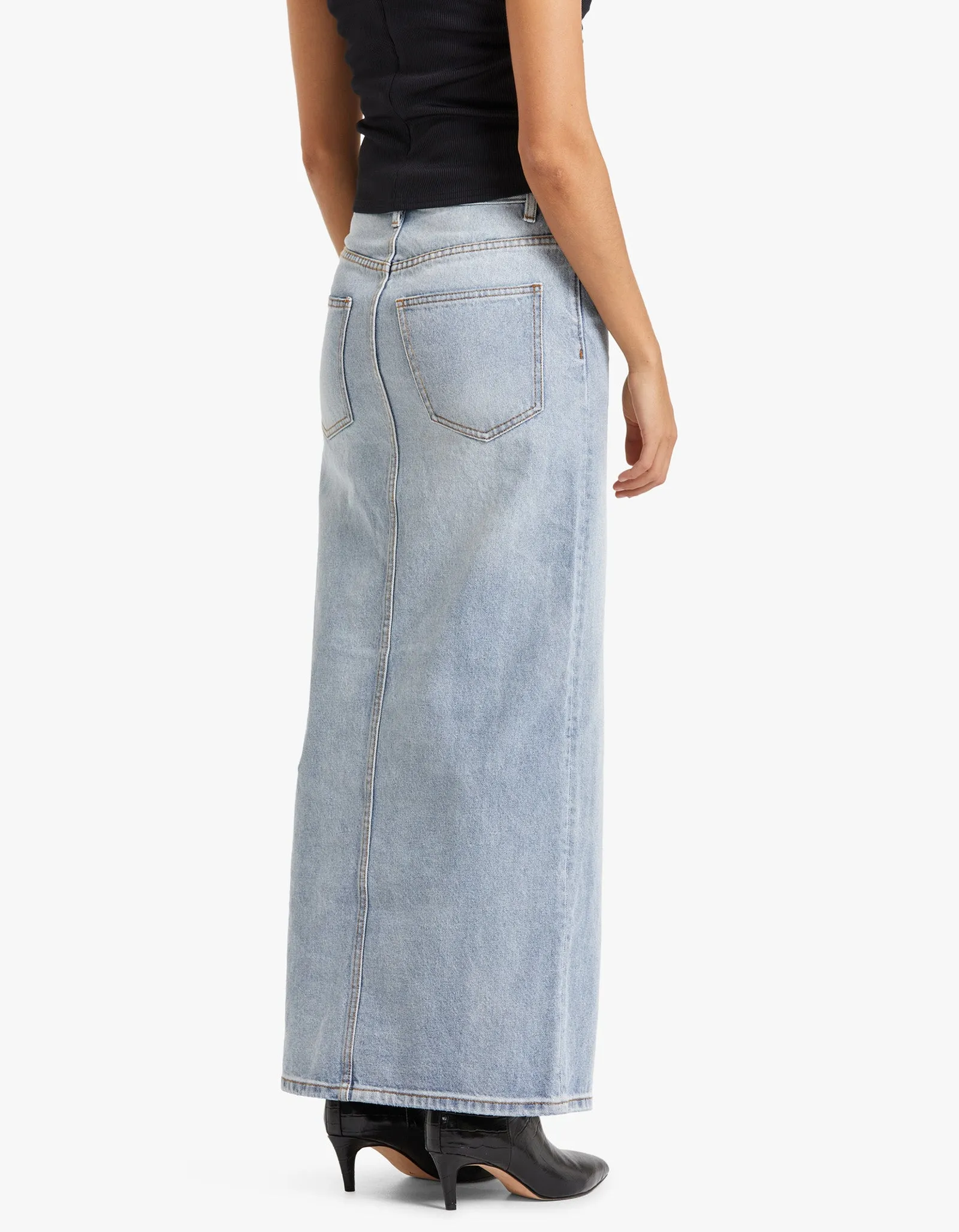 Phoebe Maxi Skirt - Washed Blue L60