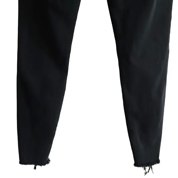 PISTOLA Black Skinny Destructed Frayed Hem Stretch Jeans P6852BEM-BL8 Women's 31