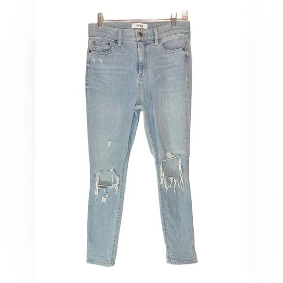 Pistola Light Wash Distressed Denim Jeans