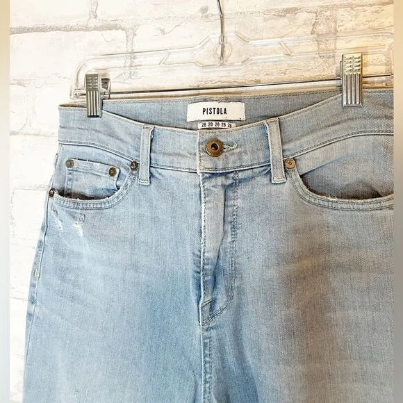 Pistola Light Wash Distressed Denim Jeans