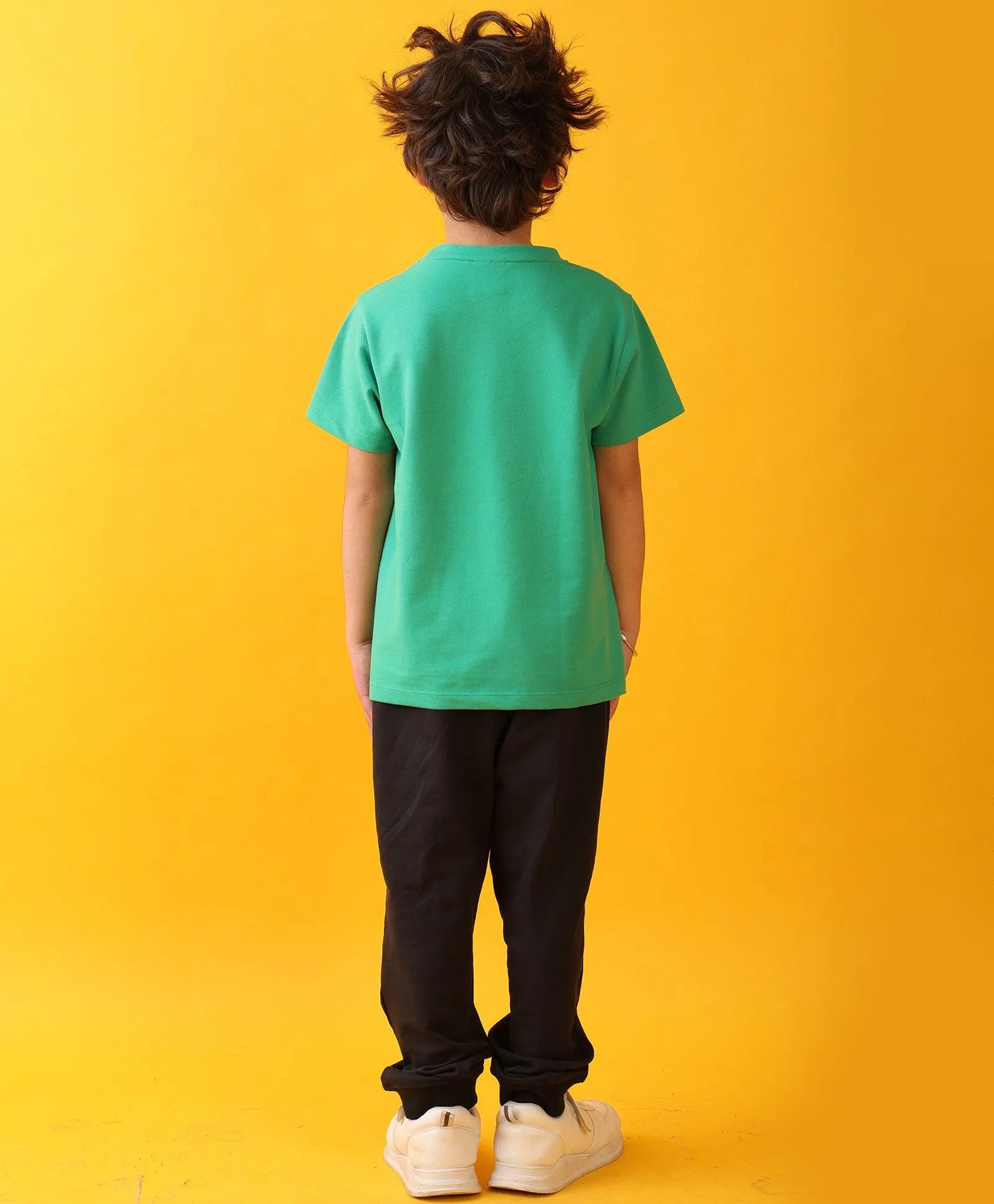 PLAY GREEN BLACK BOYS SUMMER JOGGER SET - GREEN/BLACK