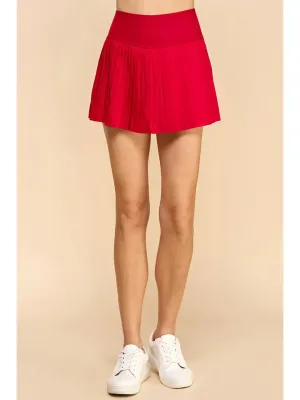 Pleated Athletic Skirt