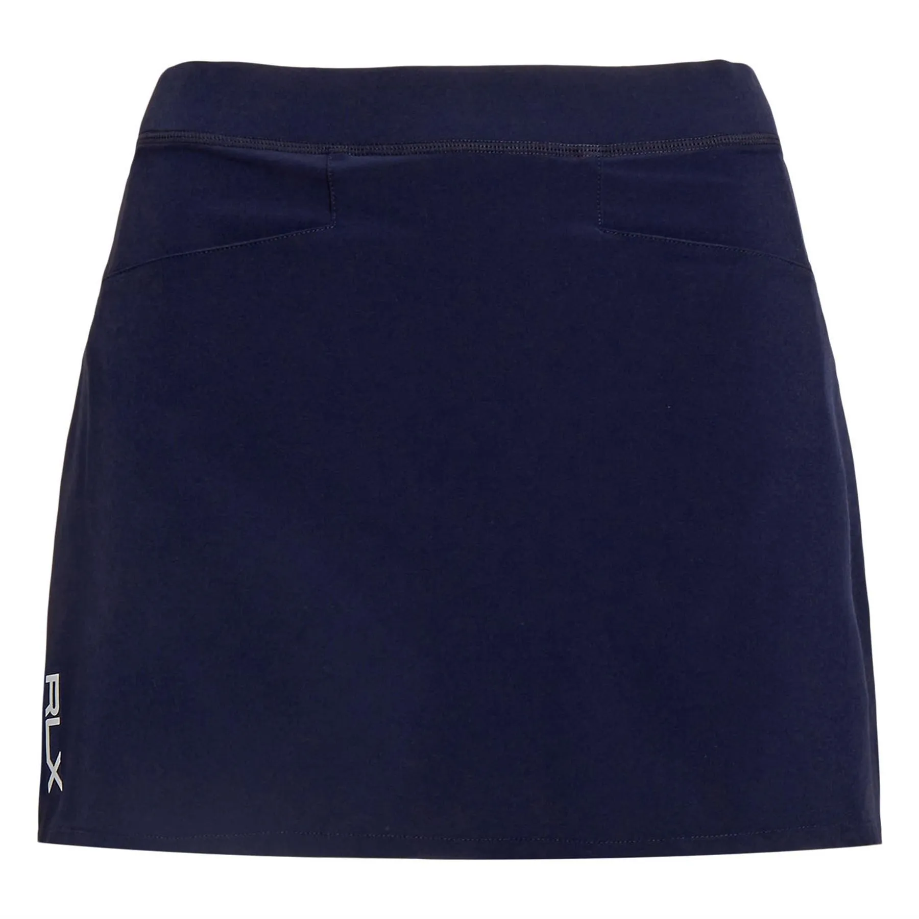 Pleated Four-Way-Stretch Skort French Navy