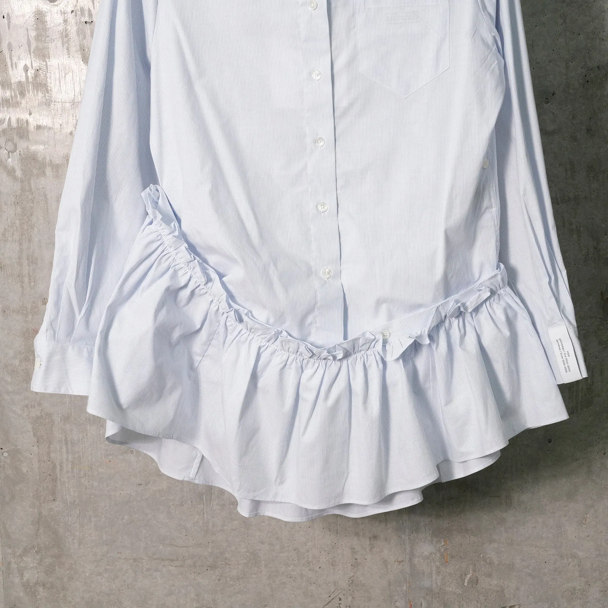 PLEATED SKIRTS TUNIC SHIRTS / THIN BLUE
