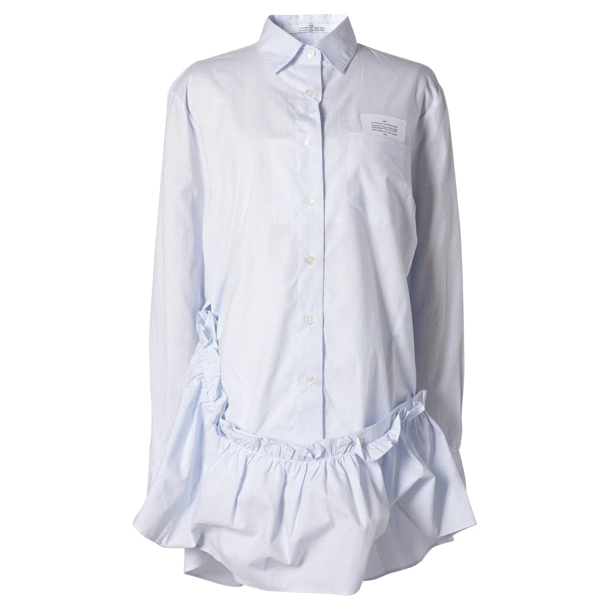 PLEATED SKIRTS TUNIC SHIRTS / THIN BLUE