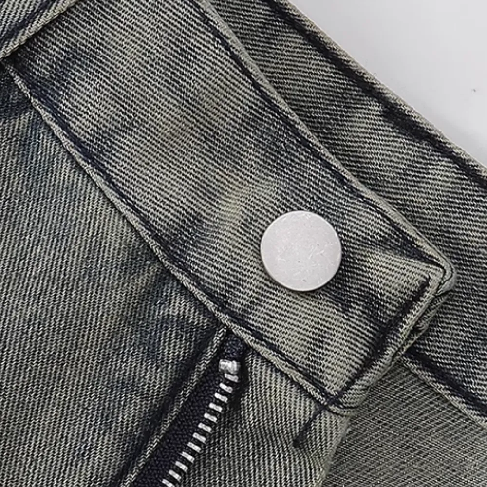 PM | Distressed Denim Contrast Jeans