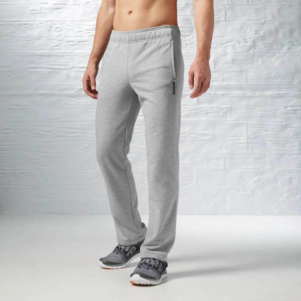 Pánske tepláky Reebok Elements FT OH Sweat Pants šedé