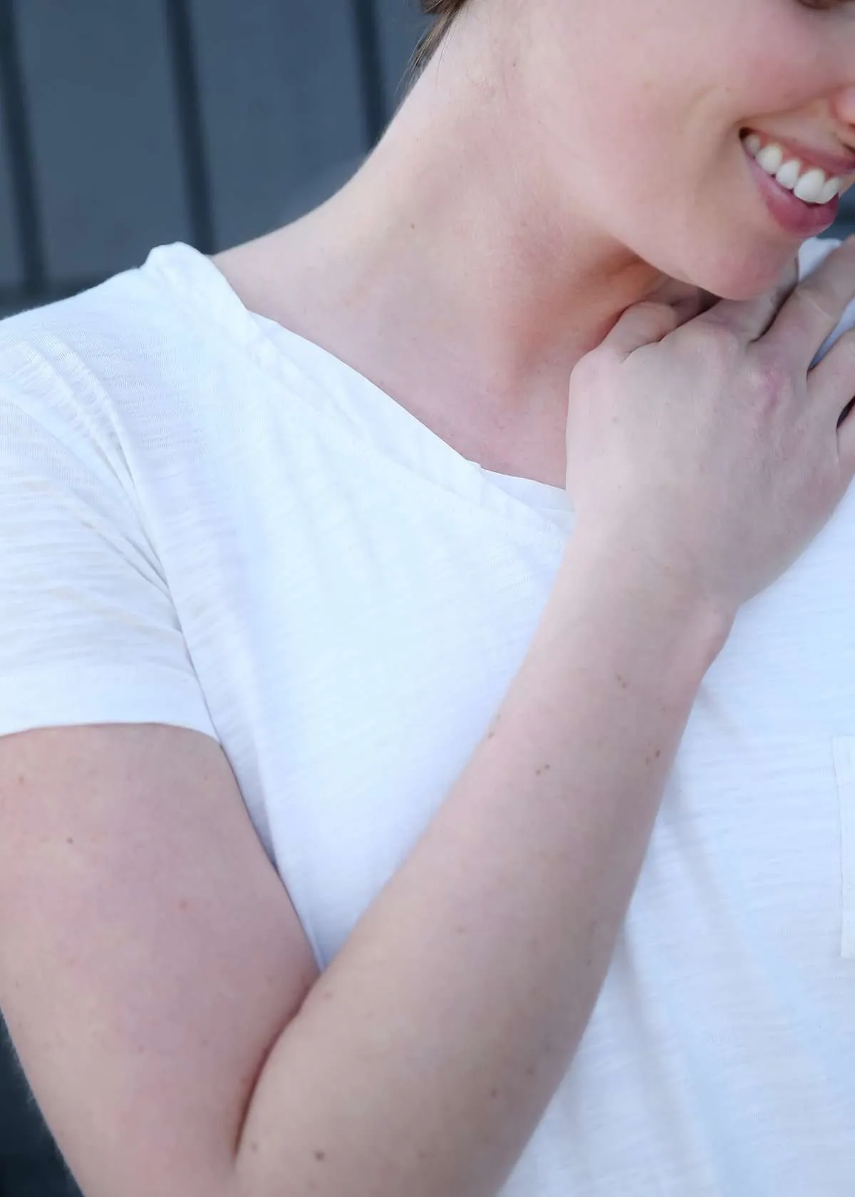 Popplin Pleated Knit Top-FINAL SALE