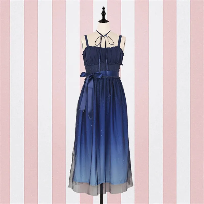 "BLUE STARRY" DRESS Y042111