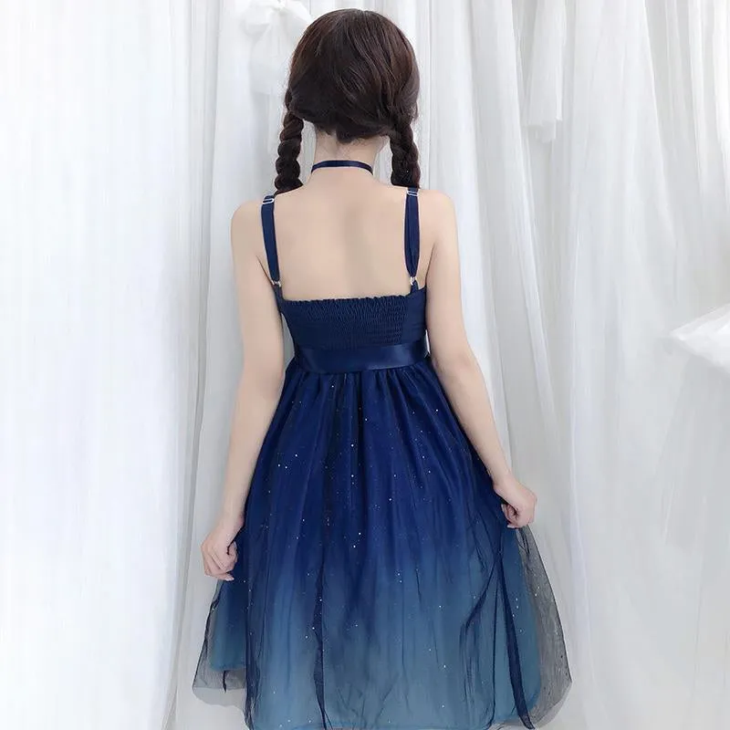 "BLUE STARRY" DRESS Y042111