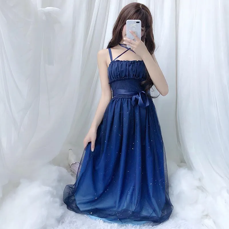 "BLUE STARRY" DRESS Y042111