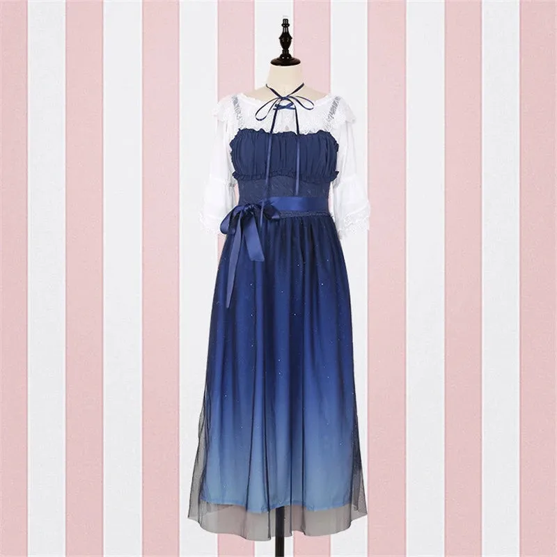 "BLUE STARRY" DRESS Y042111